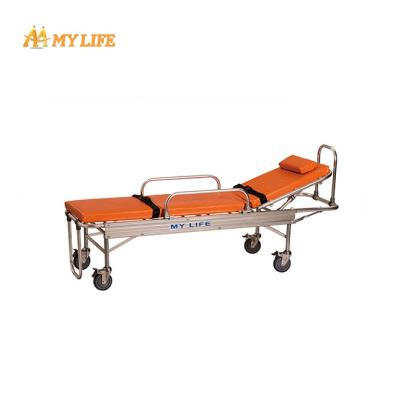 China Rescue Rescue Hot Selling First Aid Folding Stretcher Ambulance Aluminum Medical Portable Stretcher for sale