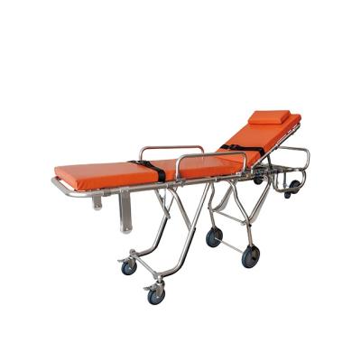 China Aluminum Foldable Emergency Rescue Transfer Medical Device Ambulance Stretcher Trolley For Ambulance Car for sale