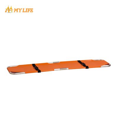 China Emergency Rescue Rescue Aluminum Alloy Retractable Folding Stretcher for sale