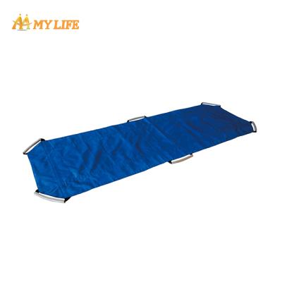 China Aluminum Alloy Medical Frame Portable Folding Property Rescue Apparatus Soft Canvas Stretcher for sale