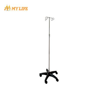 China Traditional Hospital Equipment Good Quality Aluminum Alloy IV Transfusion Rack Pole For Medical for sale