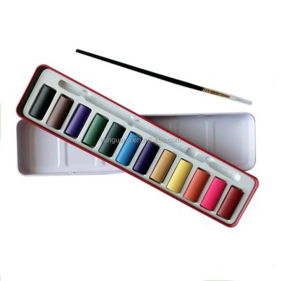 China Washable Set of Art Supplies Solid Watercolor Paints for Artist School for sale