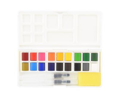 China Good Coloring Amazon Hot Selling 12/24 Metallic Colors Watercolor Paint Set With EN71 for sale