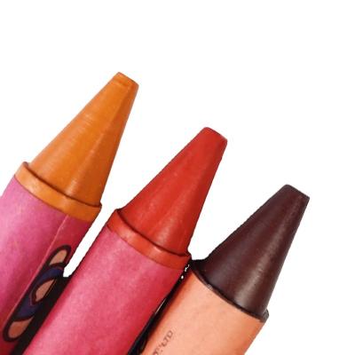 China Smooth OEM Factory Hot Selling Wax Crayon Multicolor Color Wax Crayon With Testing for sale