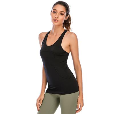 China 2020 lulu new color spring women's fitness quick-drying fashion breathable sleeveless vest for sale