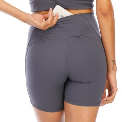 China 2020 New Breathable Women Compression Sports Running Shorts Yoga Shorts Sexy Girls Butt Crac! crack! tight gym shorts for sale