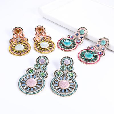 China 2021 vintage fashion new sale factory jewelry cheap wholesale palace style hot bohemian luxury earrings women for sale