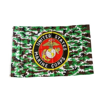 China Strong Color Fastness Bestselling united states marine corps promotional flags roll up party banners countries with logo custom print for sale