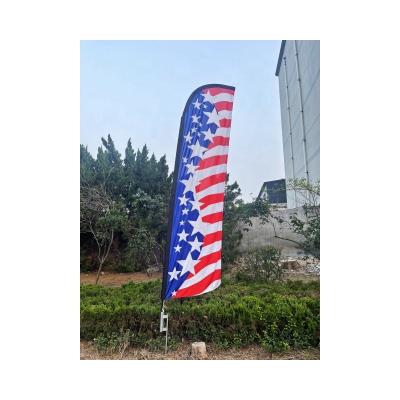 China Beautiful Colorful Bestselling Customization usa flag banners custom advertising beach flags national flags for sale