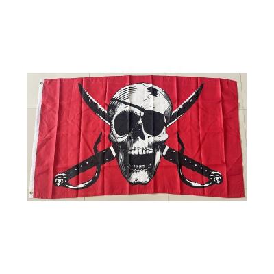 China Healthcare Institutes Customized crimson pirate flag business advertising teardrop  beach banners beach with double sides printing for sale