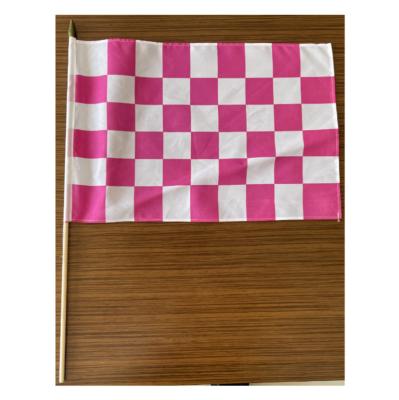 China Healthcare Institutes Bestselling Pink white hand waving flag advertising wind outdoor custom feather printing machine referee for sale