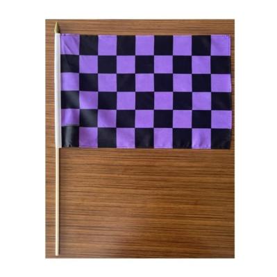 China Healthcare Institutes Bestselling Purple black hand waving flag banners display accessories outdoor banner beach advertisementpromotional for sale