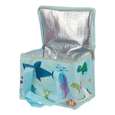 China Eco-Friendly Supplier Cooler Reusable Picnic Color Cooler Bag Heavy Duty Nonwoven Blue Nonwoven Lunch Bag for sale