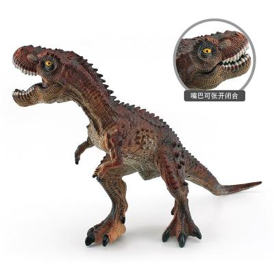 China Interactieve bruine TyrannosaurusDinosaurus Figuur Set Educatief speelgoed met realistische details en bewegende kaken Te koop