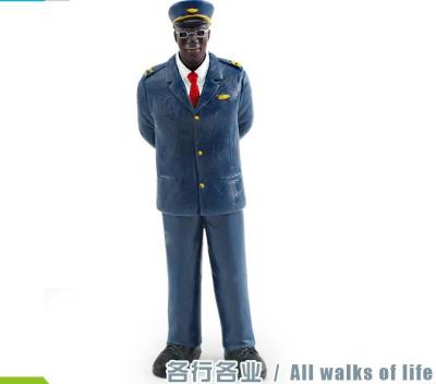 China People at Work Model Toy Policeman Figure Pretend Professionals Figurines Career Figures  Toys for Boys Girls Kids for sale