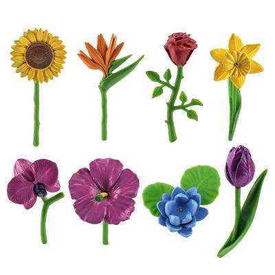 China Mini Figuras de Plantas Juegos de 8 PCS Flower Modelo de Juguetes Colección de Fiestas Favoritos Juguetes Para Niños Niñas Niños en venta