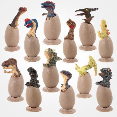 China Realistic Multi Colored Jurassic Age Figure Toy 12 PCS Mini Dinosaur Egg Figure Set for sale