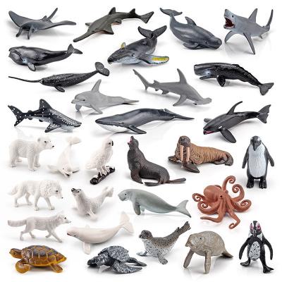 China Compañía XYZ Conjunto de figuras de animales marinos Colección educativa de juguetes de animales marinos en venta