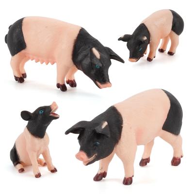 China 2-3 Zoll Kunststoff Tier Figur Schweine Jede Figur misst ungefähr zu verkaufen