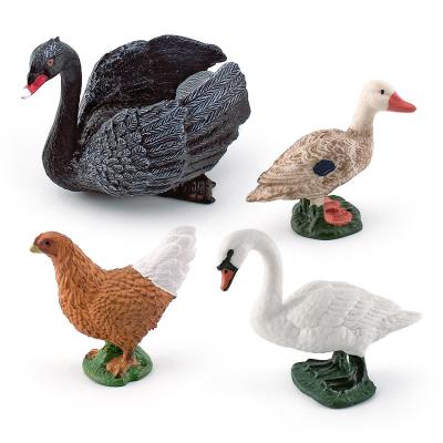 China Farm Animal Toys Duck Chicken Goose Swan For Imagination And Creativity 3 Years And Up for sale