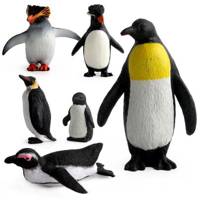 China 6 PCS Figurino de Pinguim Colecionáveis Multicolor Figura de Animais de Plástico Jogos Para Crianças à venda