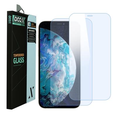 China Full Coverage POOX Full Cover Tempered Glass Mobile Phone Screen Protector Anti UV Blue Light Blocking Film Anti Blue Light Wholesale Anti UV Blocking Film For iphone 12 pro max for sale