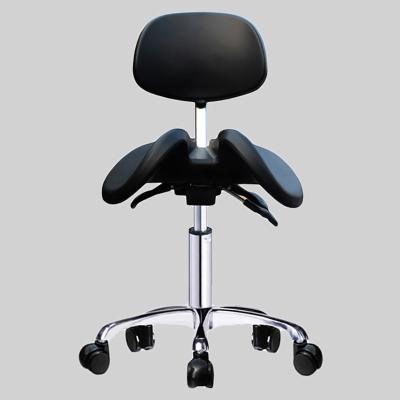 China AliGan Hot Selling Saddle Chair Ergonomic Saddle Chair For PU Leather Swivel Adjustable High And Back Use At Office Salon Dental Medical Stool for sale