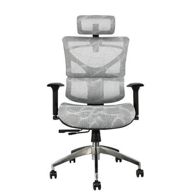 China Ergonomic (waist) height 3D office support chair boss chair staff chair adjustable elastic waist protection classic spine with table for sale