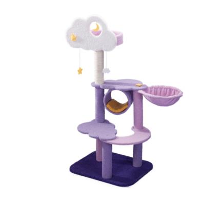 China Cats Scratcher Scratching Cat Tree House Cute And Sturdy Post Nest Frame Climbing for sale