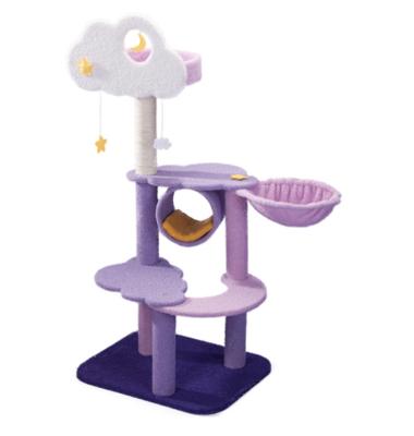 China Cats Scratcher Toy Frame Cute And Sturdy Interactive Climbing Cat Tree House for sale