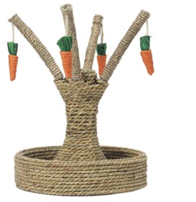 China Fram Sisal Sisal Scratcher Mini Jumps Stump Well Shaped Multifunctional Pet Viable Raising Cat Toys for sale