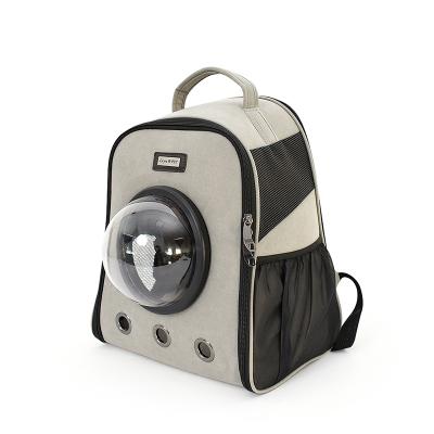 China Amazon Hot Stored Seller Suede Backpack Space Bag Dog Pet Carrier Airline Approved Pet Carrier Travel Portable Folding Pet Bag for sale