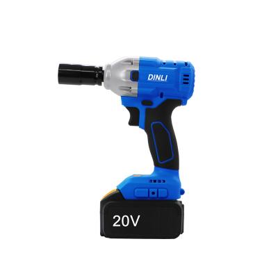 China Newest DL-0420W DINLI Hand High Power Battery 110/230V Cordless Safe Impact Wrench for sale