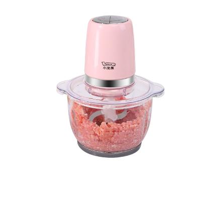 China Stainless Steel Mini Meat Vegetable Slicer 2 Speed ​​Commercial Electric Chopper Multifunctional Food Processor Blender 1.2L Cleaver for sale