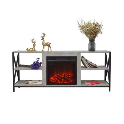 China wholesale car 58 60 inch freestanding electric fireplaces with media storage chimenea electrica for sale