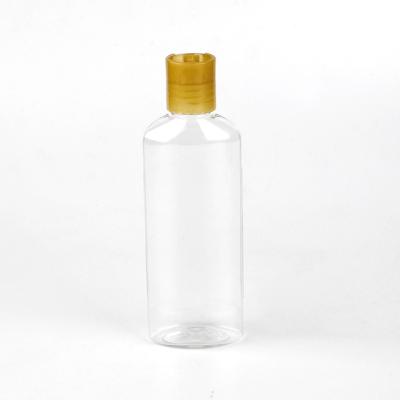 China Hot Sale Personal Care 100ml Empty PET Hand Sanitizer Plastic Gel Bottles With Press Cap for sale