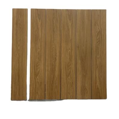 China 150*900 Japan style living room wood straight grain brick solid wood edge floor indoor tile for sale