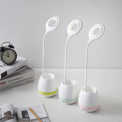 China Turning On And Holding Functions Multifunctional Desktop Eye Protection Rechargeable Led Reading Lamp With USB Port for sale