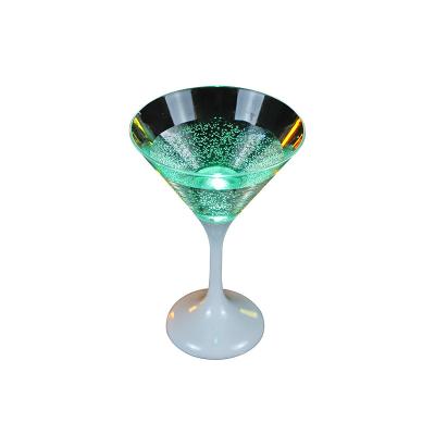 China Led Mug For Party Supplies Food Grade Plastic Flashing Glow In The Dark LED Light Up Beer/Wine/Cocktail Drinking Glass Mug for sale