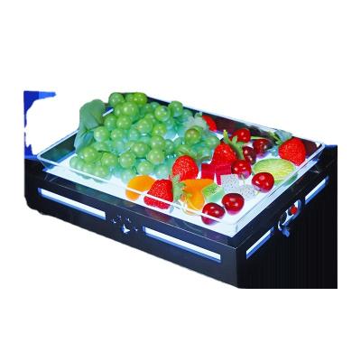 China Sustainable Glowing LED Fruit Vegetable Serving Tray Restaurant Hotel Wedding Party Bar Lounge Nightclubs Plexiglass Fruit Dish for sale