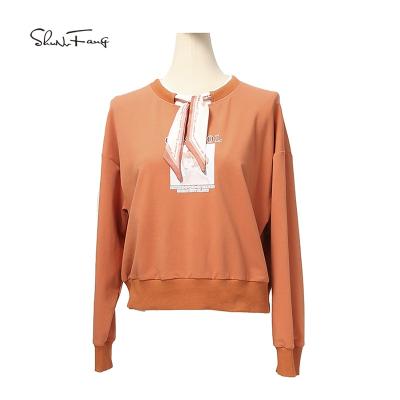 China Anti-pilling new women's fall/winter drop-shoulder 100% polyester fiber pullover sweater for sale