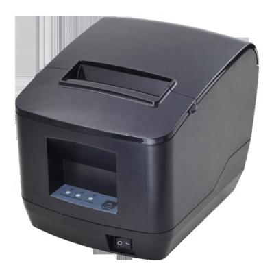 China Black And White 80mm Thermal Receipt Printer With USB+LAN Ports POS Billing Printer for sale