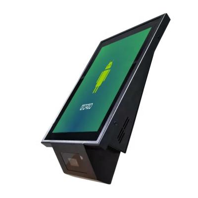 China Metal 10.1 Inch Android POS System Touch Screen Price Checker With 2D Barcode Scanner for sale