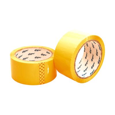 China Single Sided Waterproof Adhesive Tape Waterproof Single Sided Carton Packaging Sealing Box Tapes ANKE Acrylic Yellow High Elasticity Cardboard Package for sale