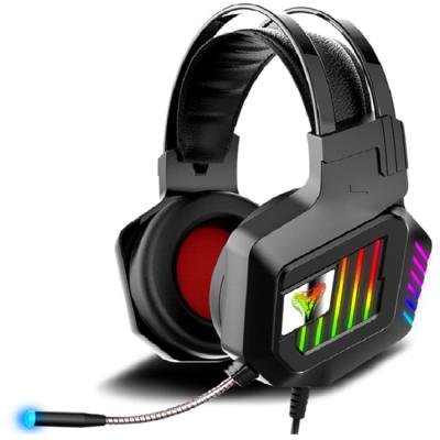 China Headband Hot Selling Gaming Headset LED Surround Deep Bass Led Headset Light Noise Canceling Volume Control for sale