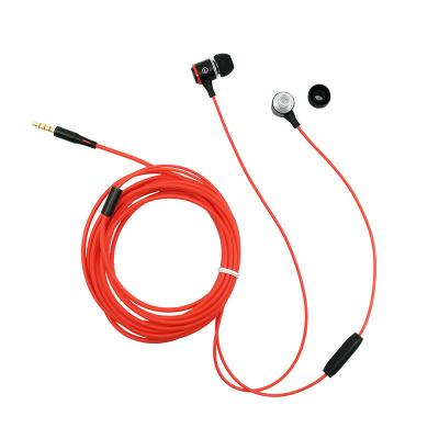 China 3M In-ear Earphone K Song With Mic HiFi Stereo Cable Recording In Ear Metal Singing Earplugs Red New Products for sale