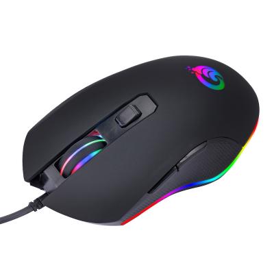 China 2020 High Quality Desktop USB Wired Gaming Mouse With RGB Luminous Gaming Mouse Run To Eat Chicken for sale