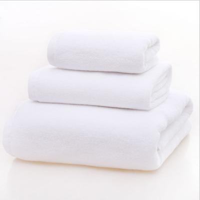 China Custom Made High Quality Quick Dry Wholesale Superdry Commonly Used White Hotel Bath Towel Viable for sale