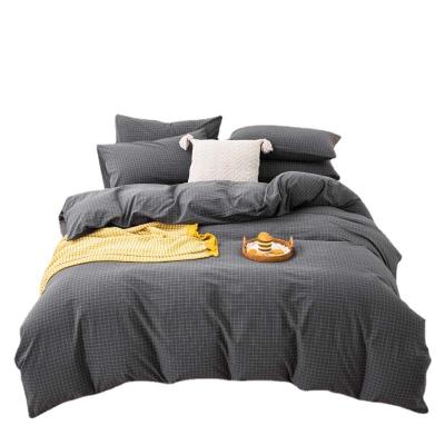 China Nordic Style Nondisposable Bed 4 Piece Set 100% Cotton Bedding Set Custom LOGO Bed Sheet Set for sale