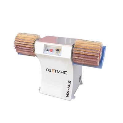 China OSETMAC Building Material Stores Two Rollers Manual Brush Sanding Machine DTW-60A for Wood Polish for sale